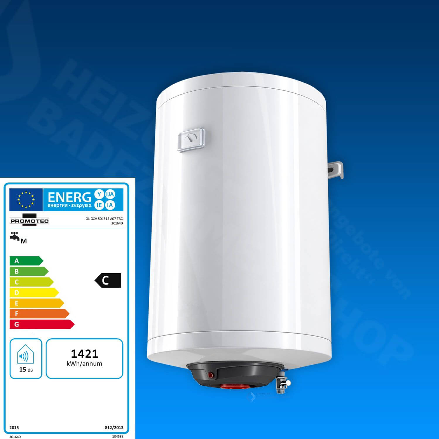 15L 1500W Elektro Warmwasserbereiter Druckfest Untertisch Heißwasserboiler 220V 