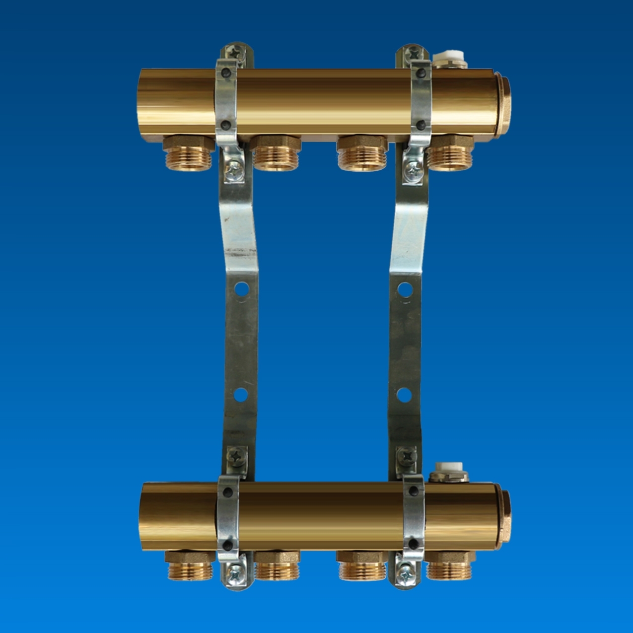 TRCR Entlüftungsset Für Fußbodenheizung – Automatischer Entlüfter & Ablassventil, Messing, 1/2" & 1"