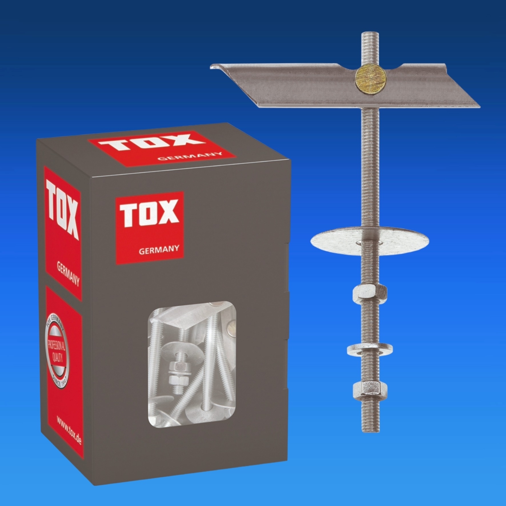 Tassello Inclinabile TOX Spagat Pro M8 - 10 Pezzi Per Cartongesso, Pareti Spesse, Soffitti Forati