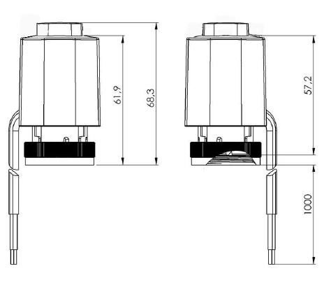 Salus T30NC230 Stellantrieb 230V Fußbodenheizung stromlos geschlossen M30 x 1,5
